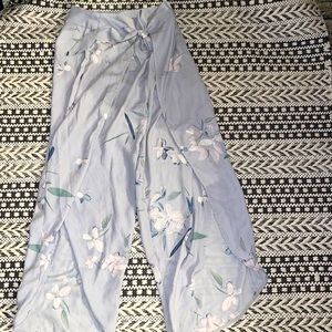 NWOT DYNAMITE Light Blue Floral Wrap Pants